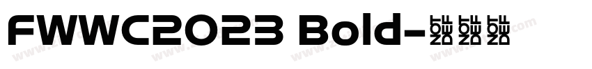 FWWC2023 Bold字体转换
